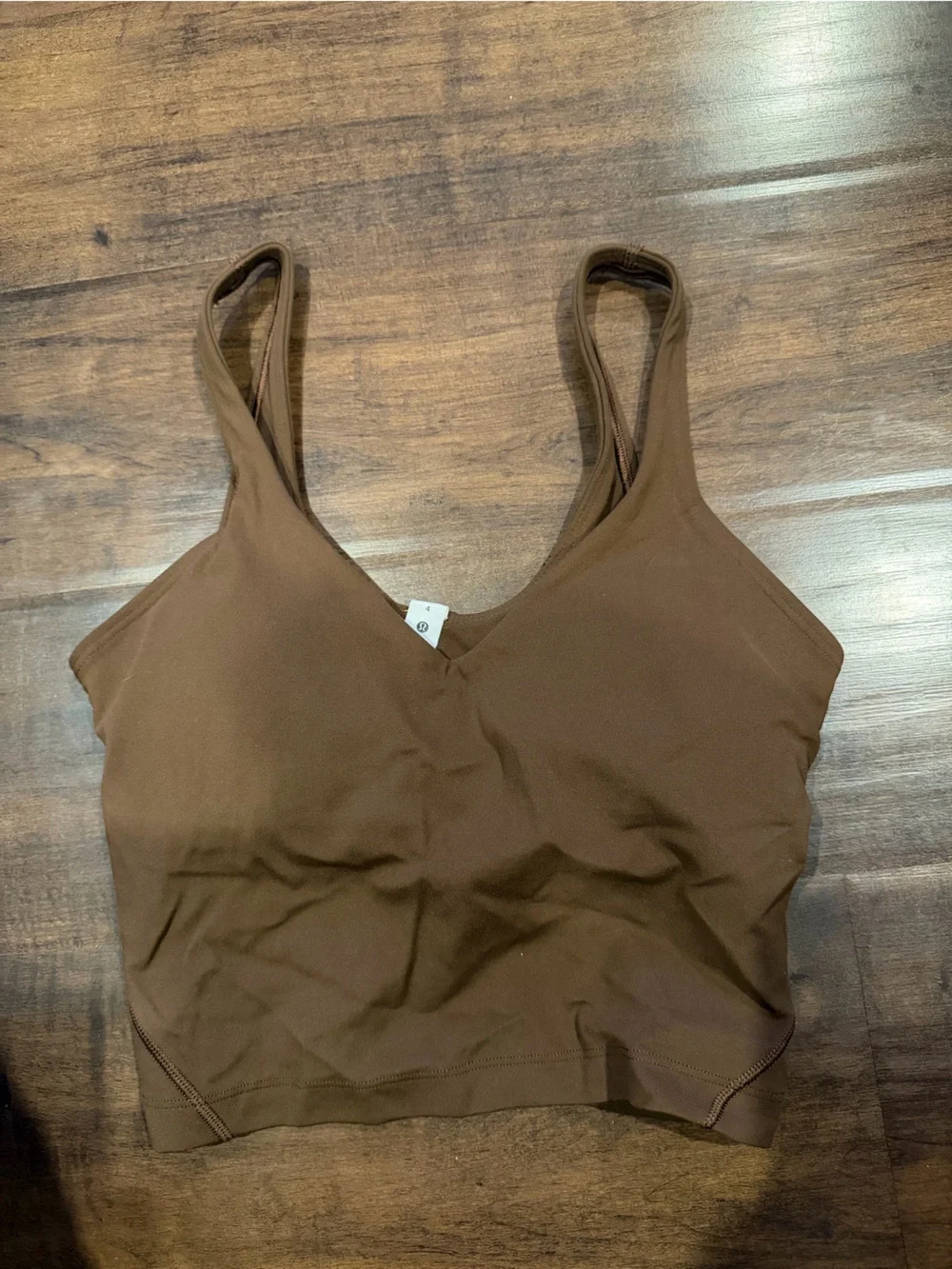 lululemon athletica brown align tank top